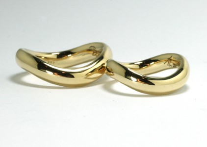 Gold Trauringe - aus Wachs abgeformte Ringe