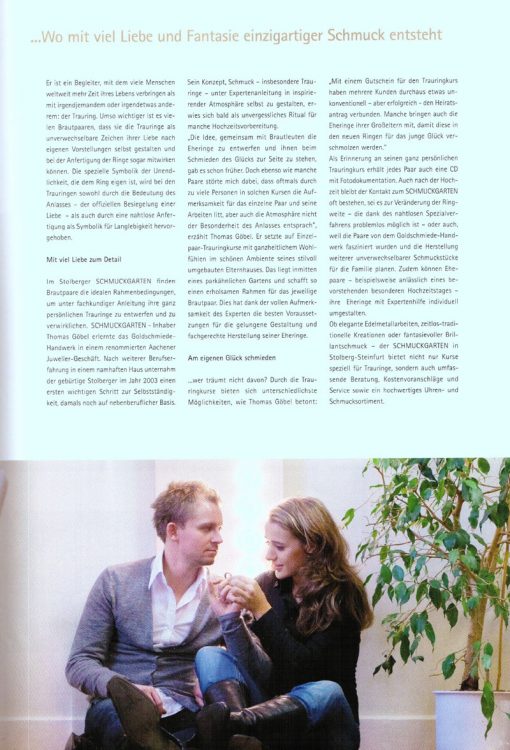 Schmuckgarten - Zeitungsartikel Schmuckgarten - Zeitungsartikel