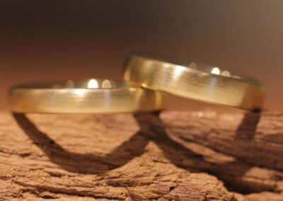 Der Klassiker - Trauringe aus Rosegold, selbst gemacht, Unikate