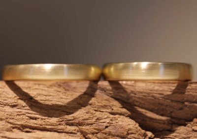 Der Klassiker - Trauringe aus Rosegold, selbst gemacht, Unikate