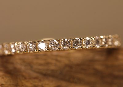 Gelb Gold Beisteck Ring mit Diamanten Schmuckgarten