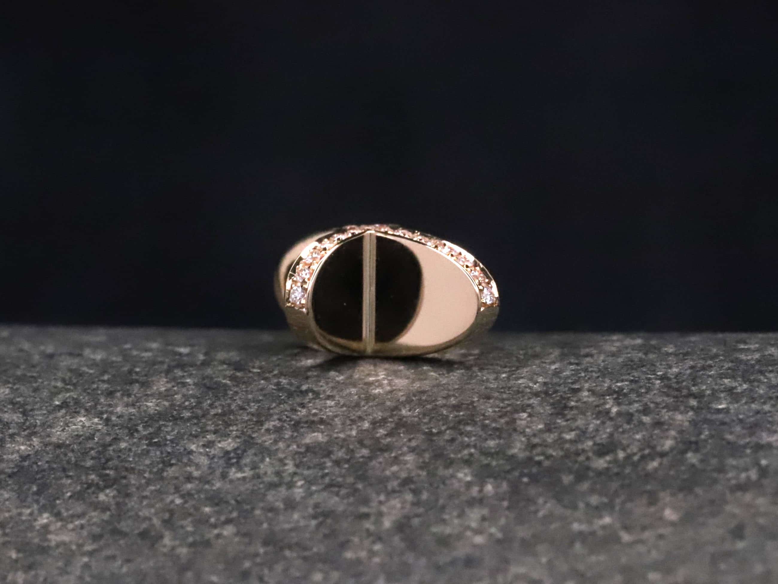 Kreuz Anhänger in 585er Rosegold mit Brillanten – Bild 2