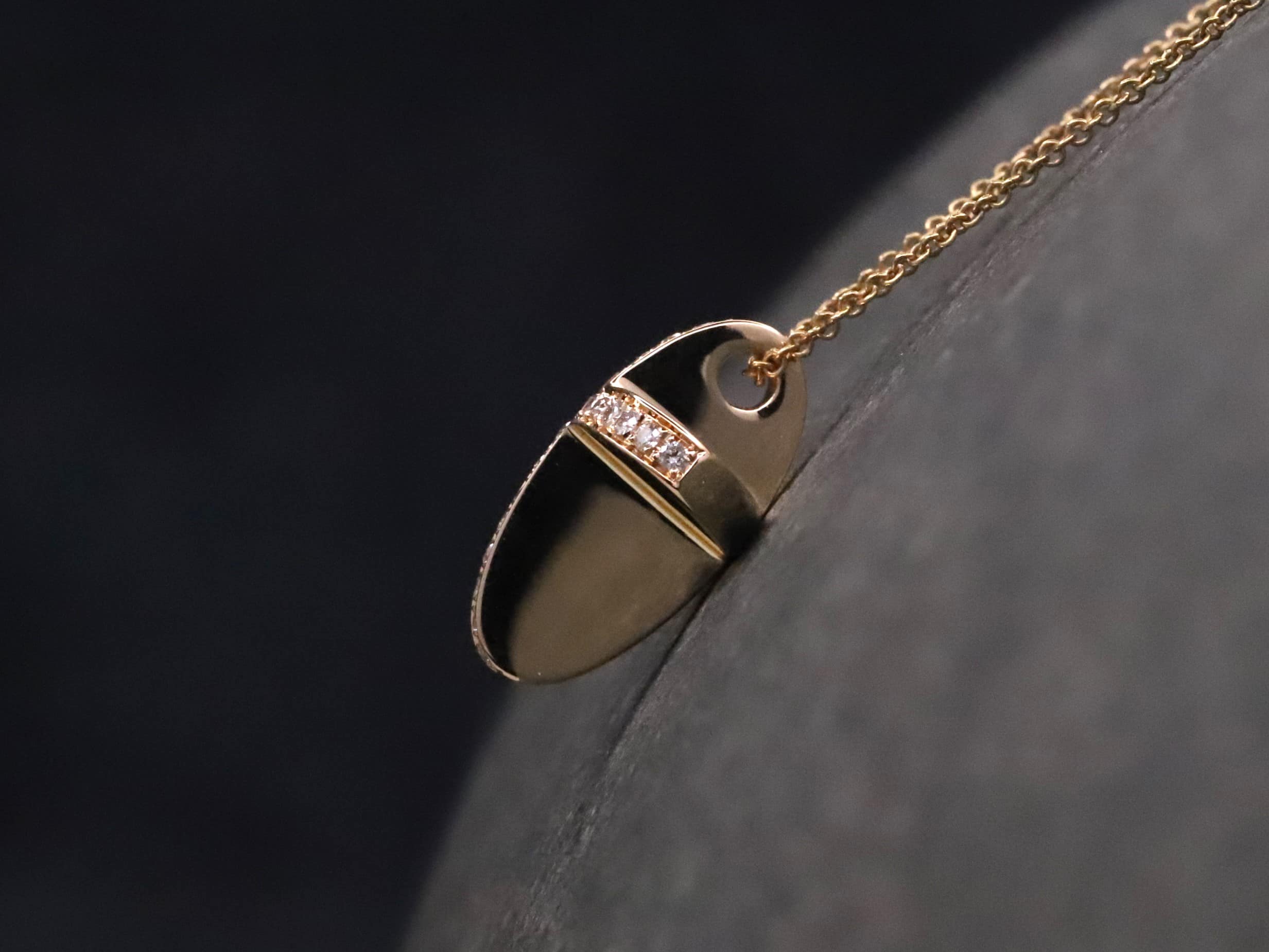 Kreuz Anhänger in 585er Rosegold mit Brillanten – Bild 4
