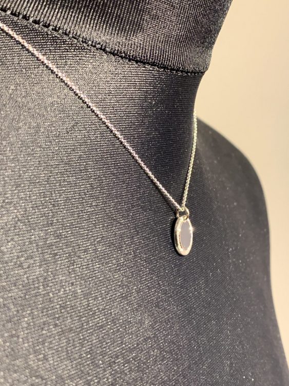 Kreisanhänger mit Brillanten 12mm (5)