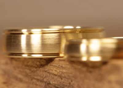 Trauringe 750er Gelbgold profiliert vitage