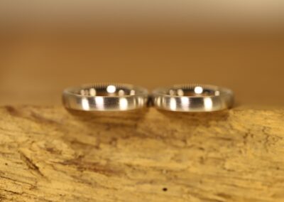 Trauringe 950 Platin PT klassisch oval und mattiert