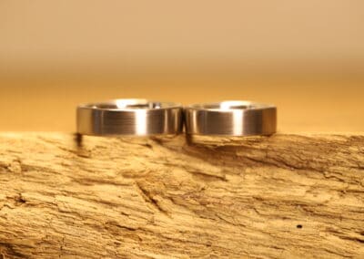 Schlichte Eheringe aus 950er Platin