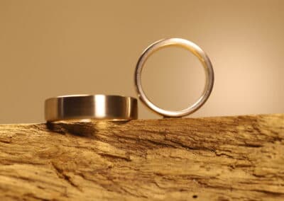 Schlichte Eheringe aus 950er Platin