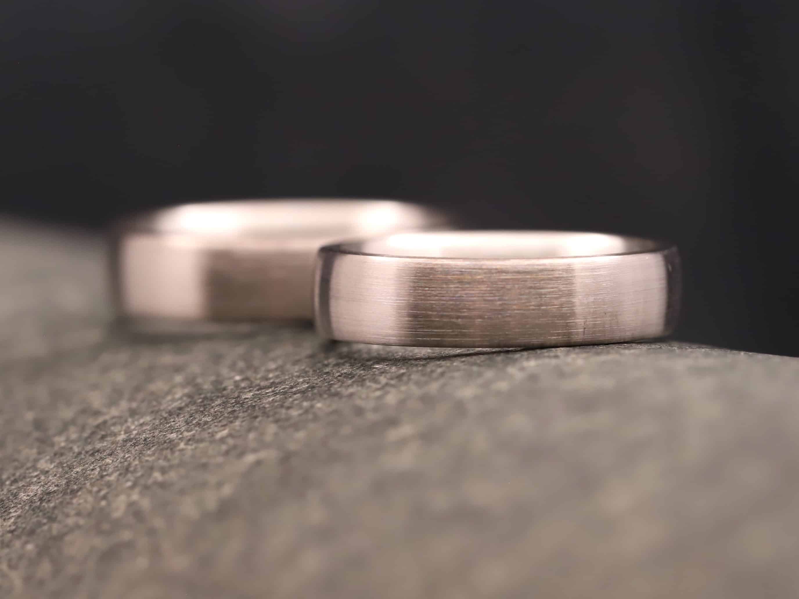 Trauringe 585er Graugold & 925er Silber Stecklötringe – Bild 7