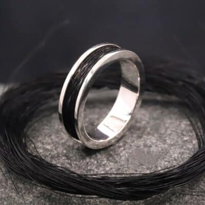 Pferdehaarring 925er Silber