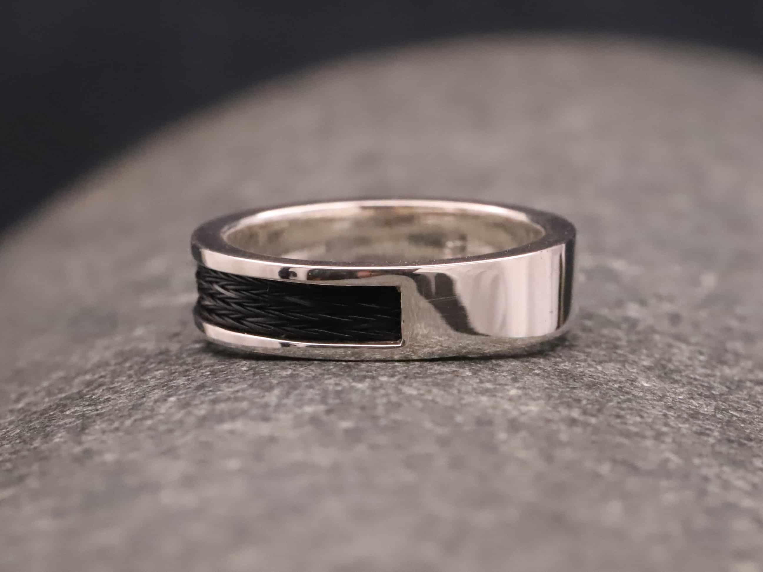 Pferdehaarring 925er Silber – Bild 7