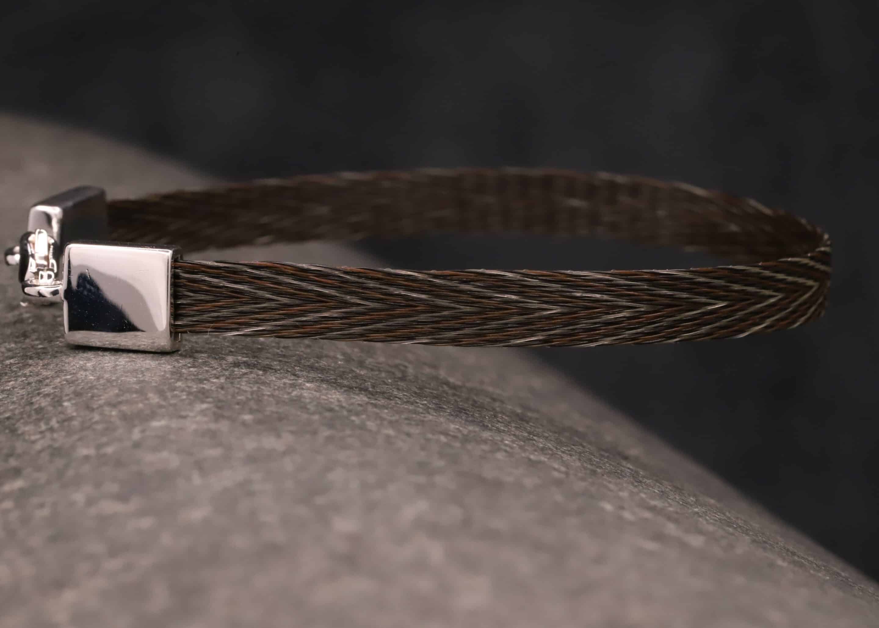 pferdehaarschmuck armband aus gewebten pferdehaaren und silber verschluss schmuckgarten