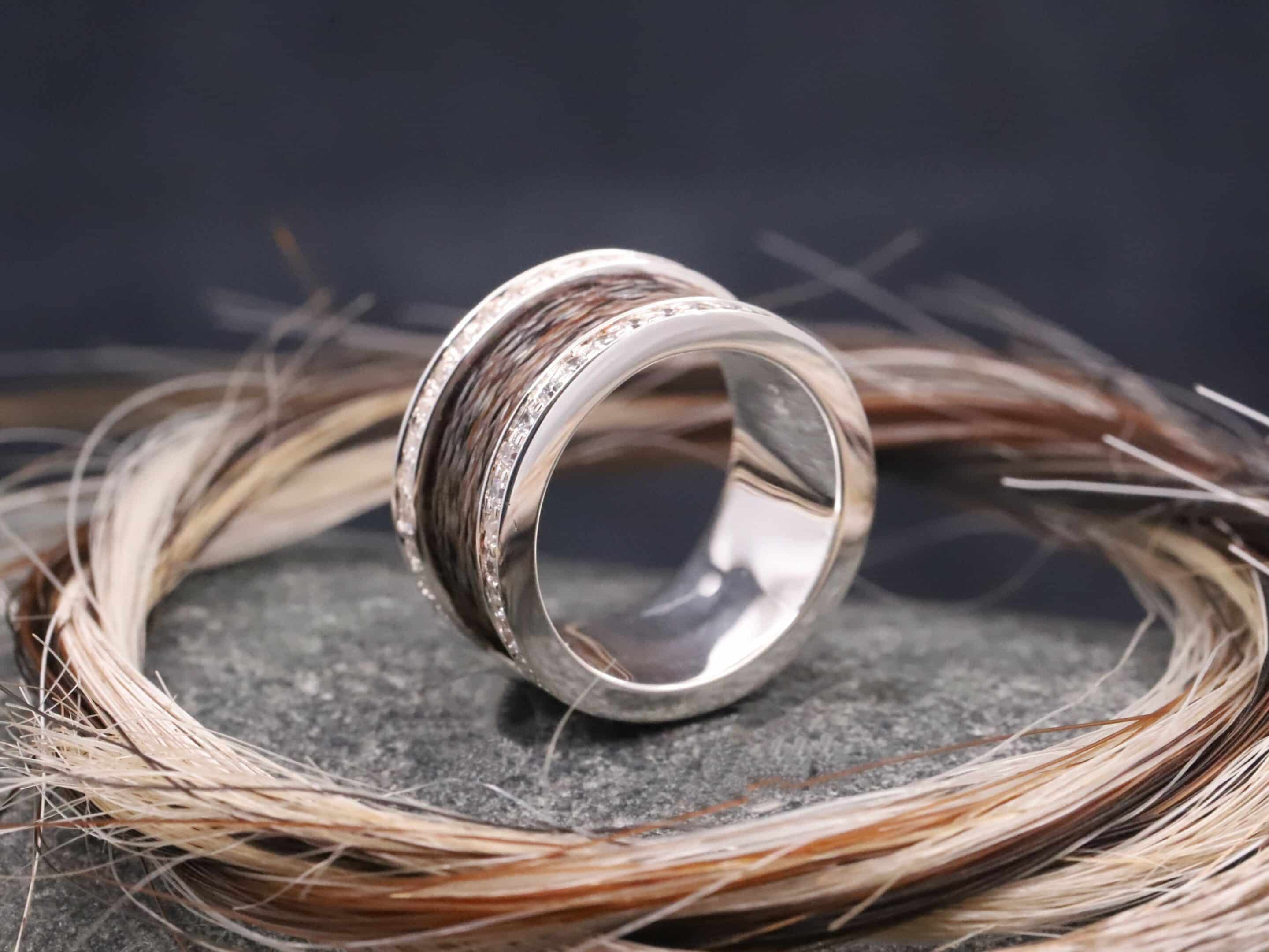 Pferdehaarring 925er Silber mit Zirkonia – Bild 4