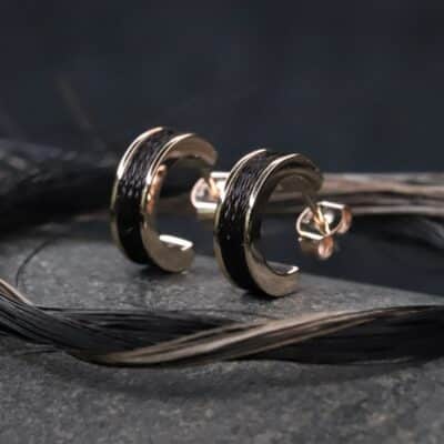 Pferdehaarcreolen 585er Rosegold