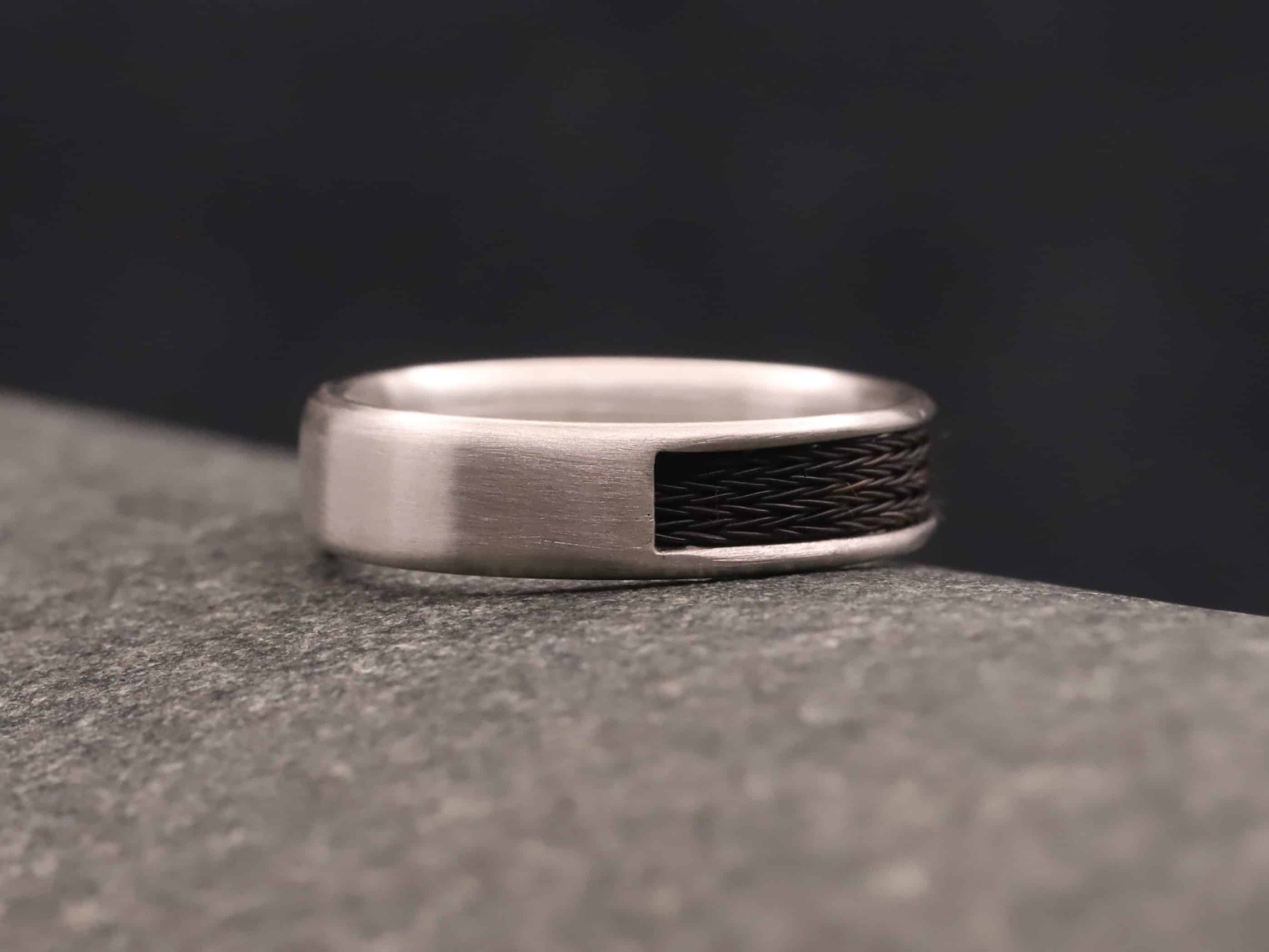 Pferdehaarring Komfort Modell 925er Silber – Bild 11