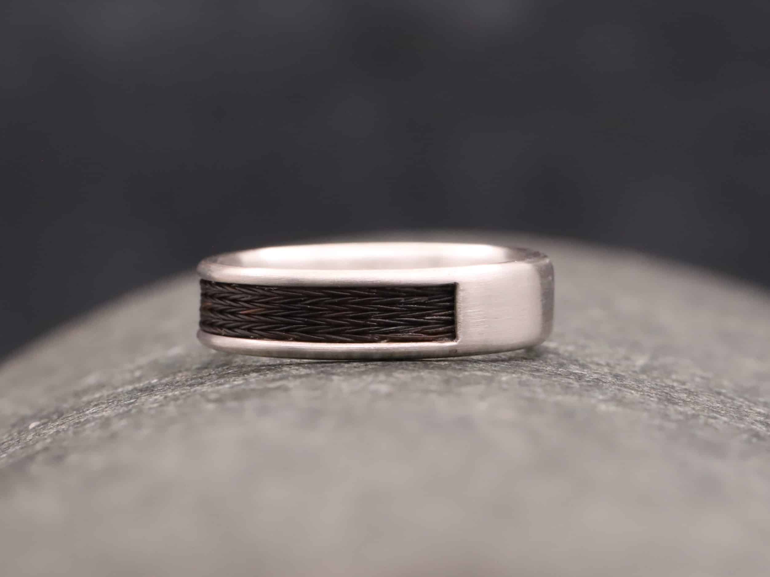 Pferdehaarring Komfort Modell 925er Silber – Bild 10