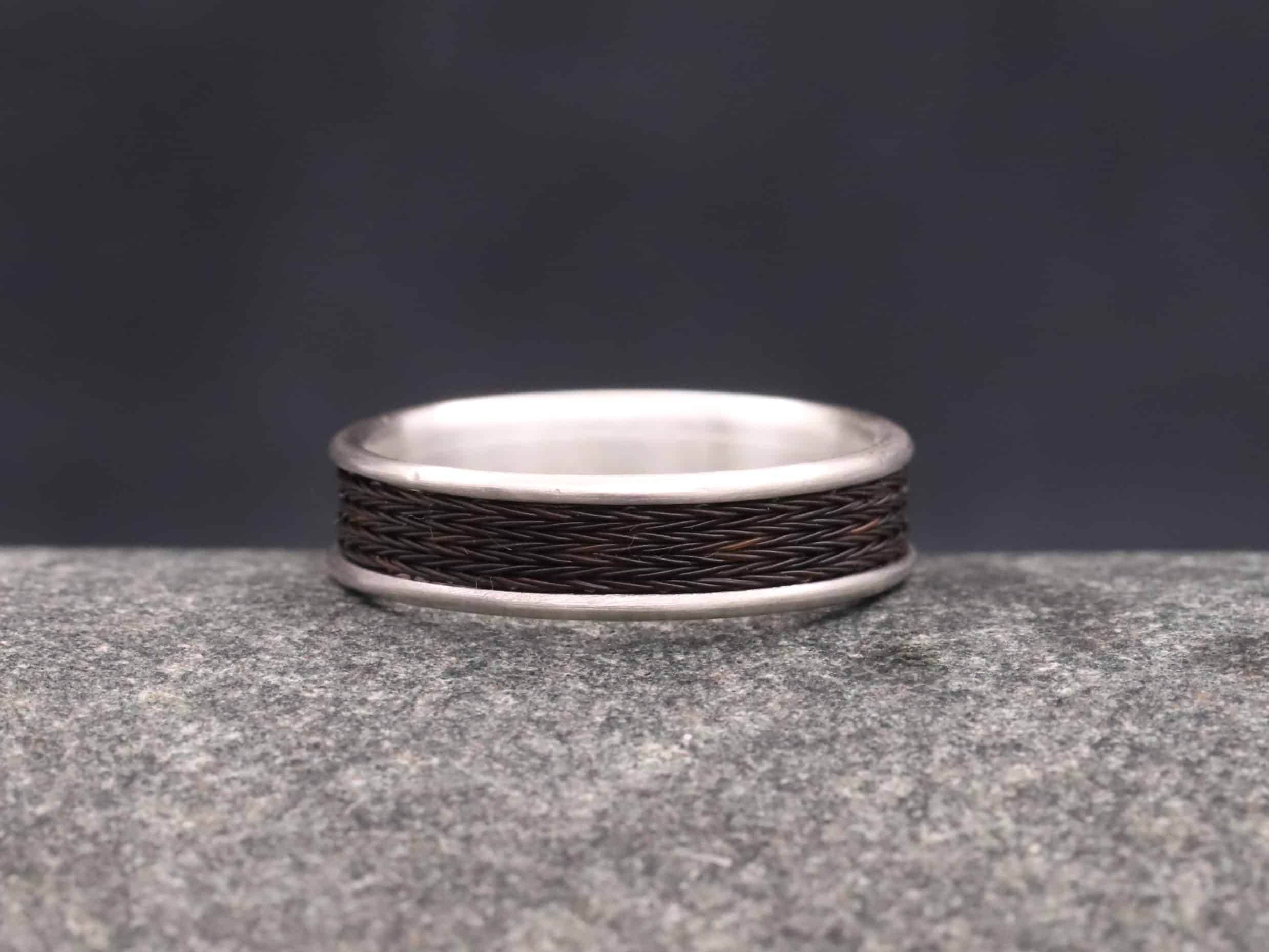 Pferdehaarring Komfort Modell 925er Silber – Bild 8