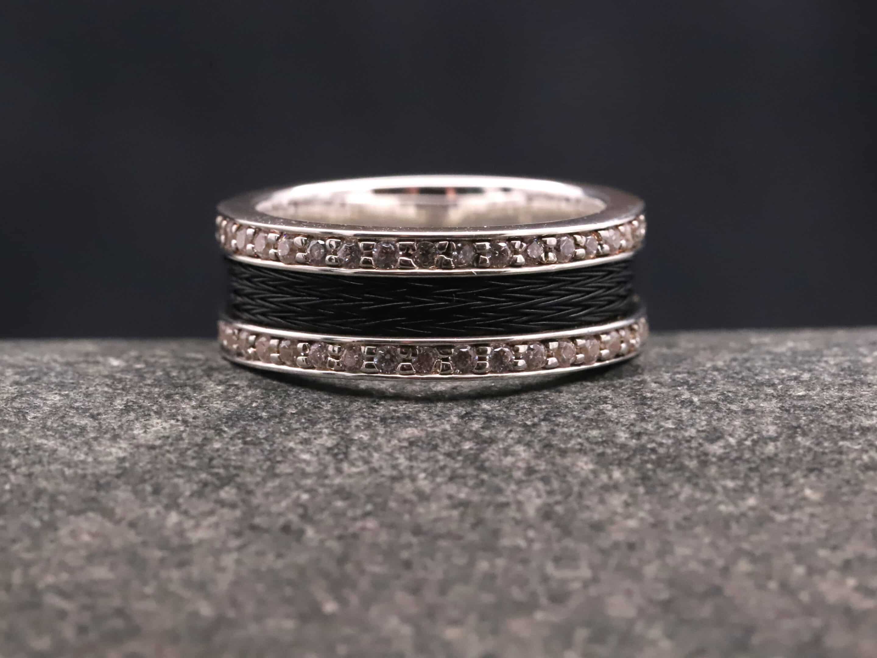 Pferdehaarring 925er Silber mit Zirkonia – Bild 5