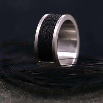 Pferdehaarring 950er Platin