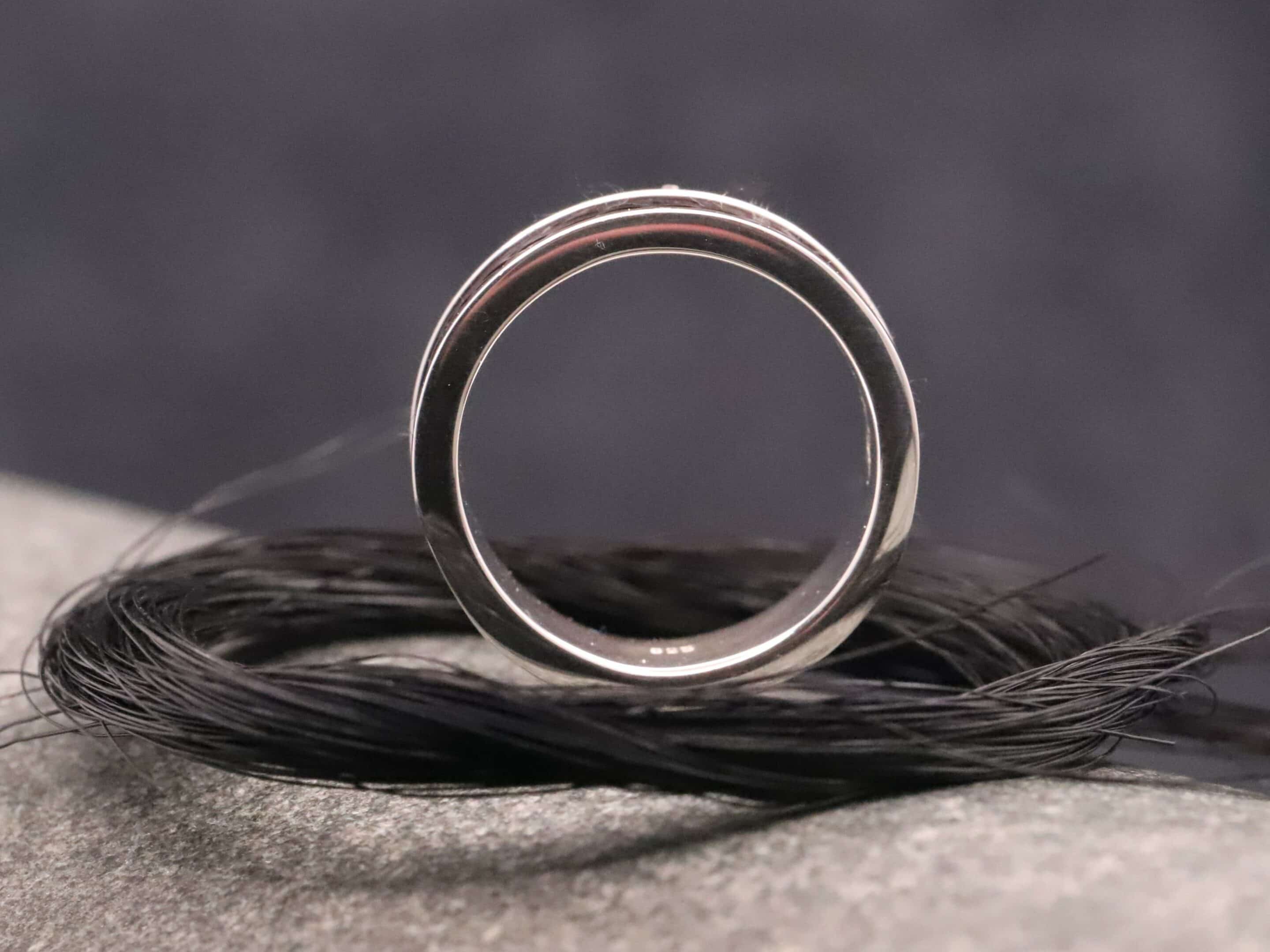 Pferdehaarring 925er Silber – Bild 5