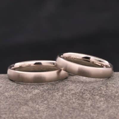 graugold ringe ohne lohtnaht - angefetigt im trauring workshop - schmuckgarten