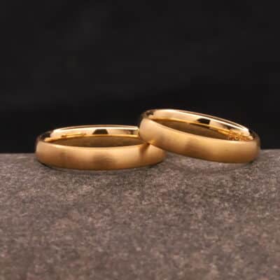 900er gold trauringe - angefertigt im trauringkurs endlos und ohne fuge