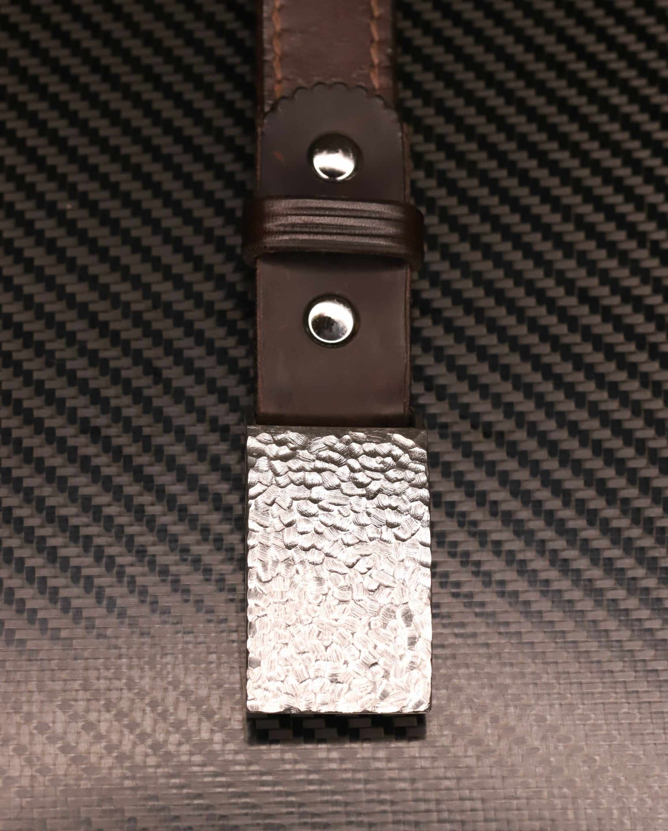 Gurtel mit Rockiger Gürtelschnalle in Silber Riemenbreite 29mm – Bild 3