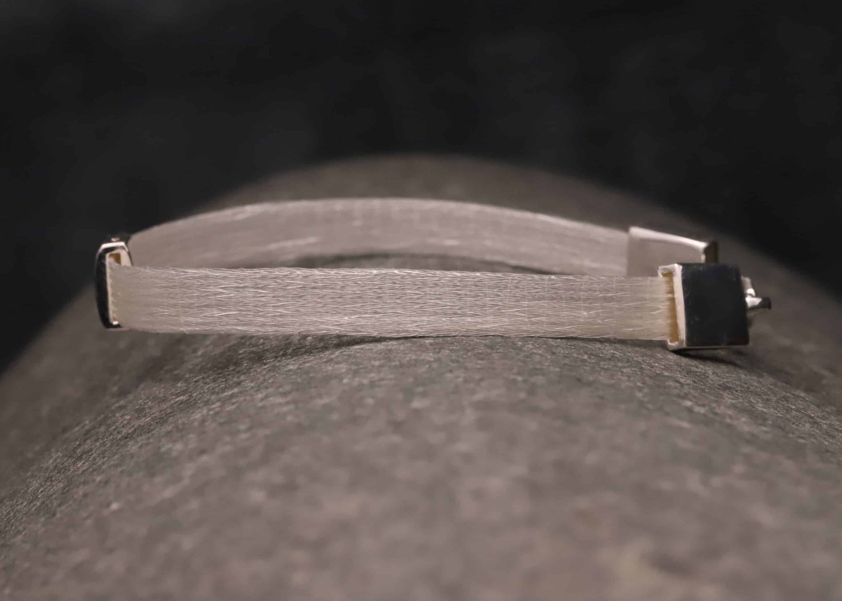 Pferdehaararmband 925er Silber mit Zirkonia 6mm breit – Bild 6