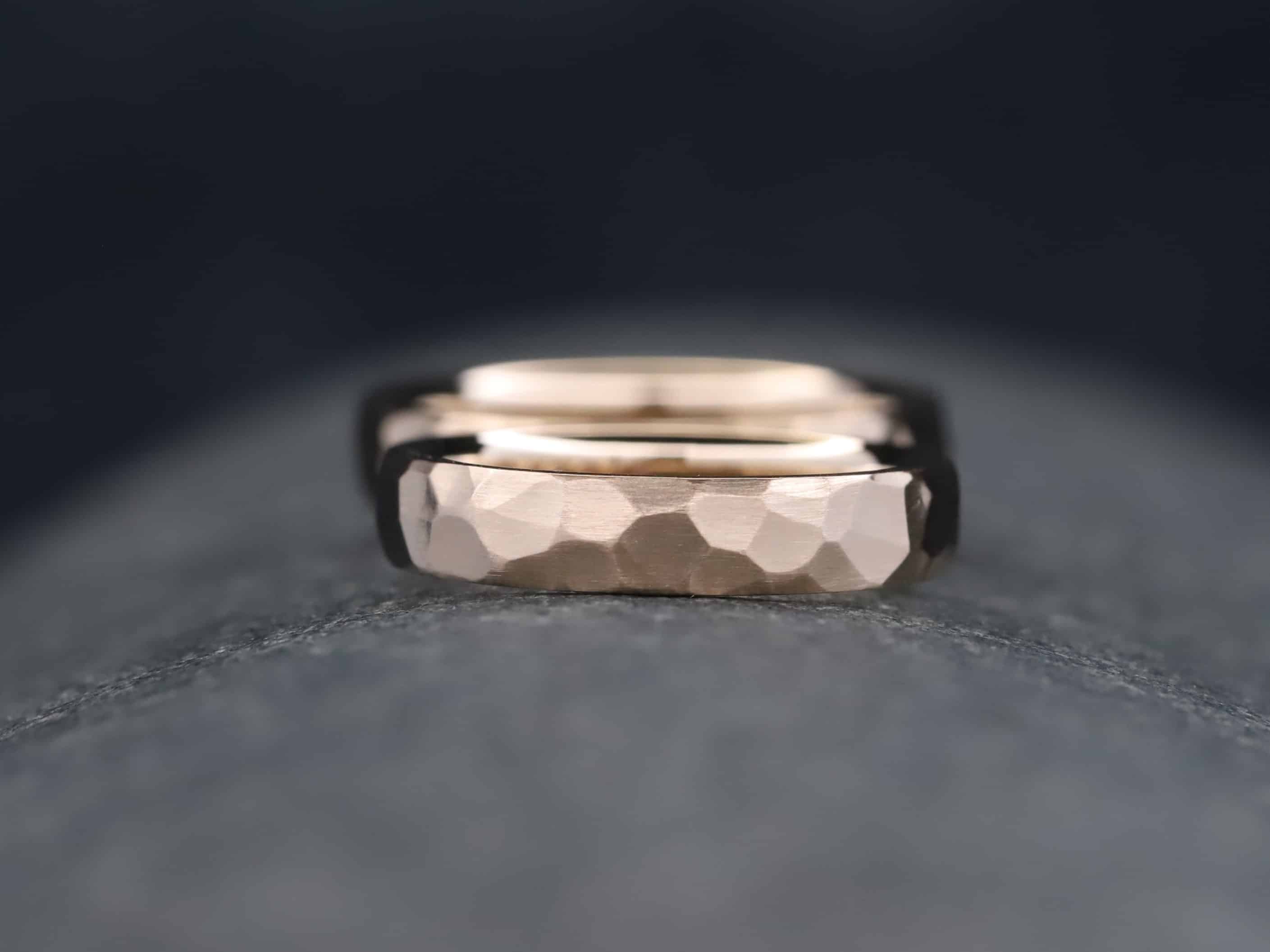 Trauringe in 585er Rosegold geschmiedet – Bild 6