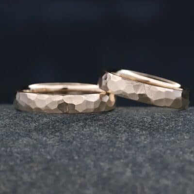 Trauringe in 585er Rosegold geschmiedet