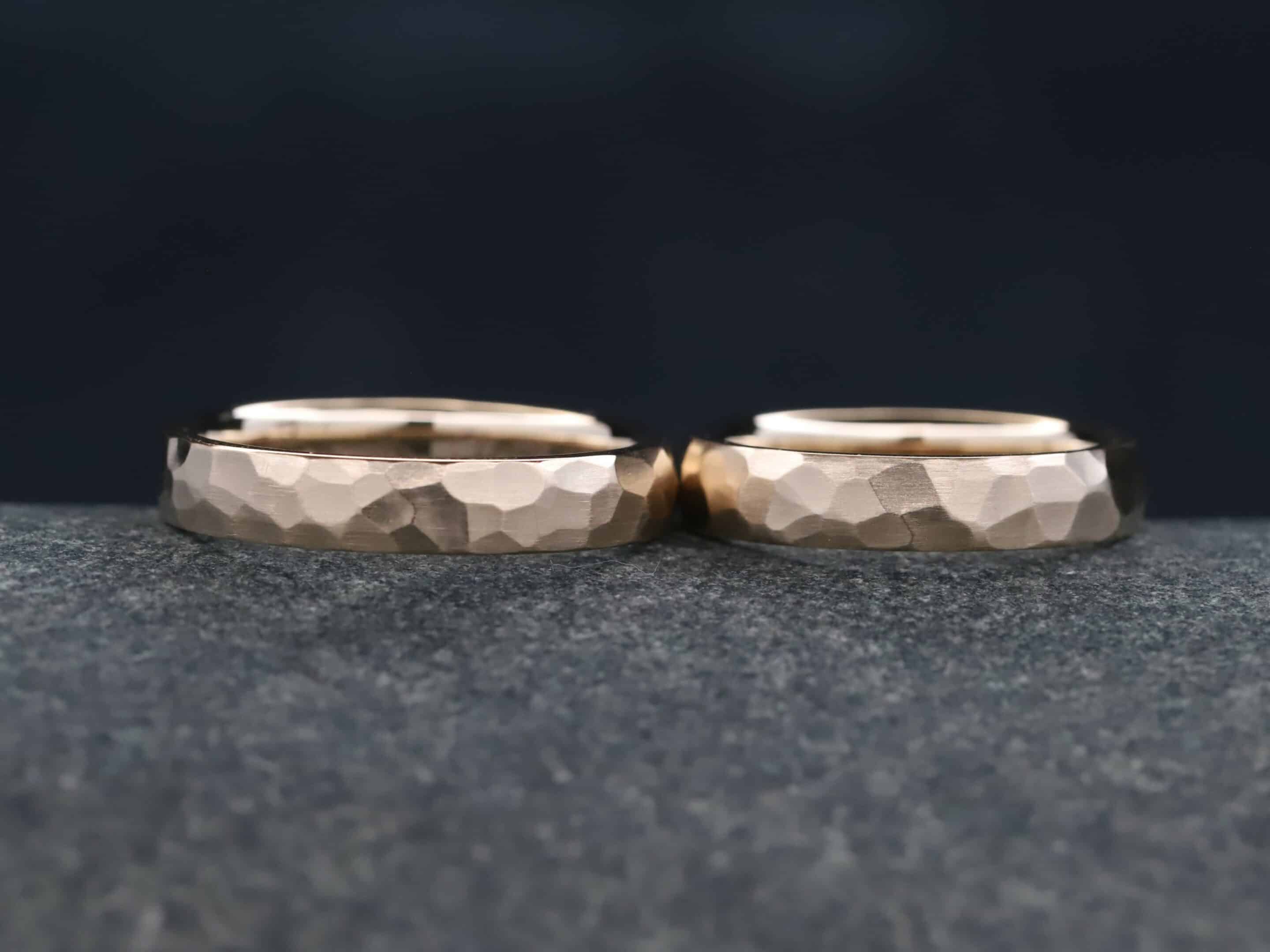 Trauringe in 585er Rosegold geschmiedet – Bild 5