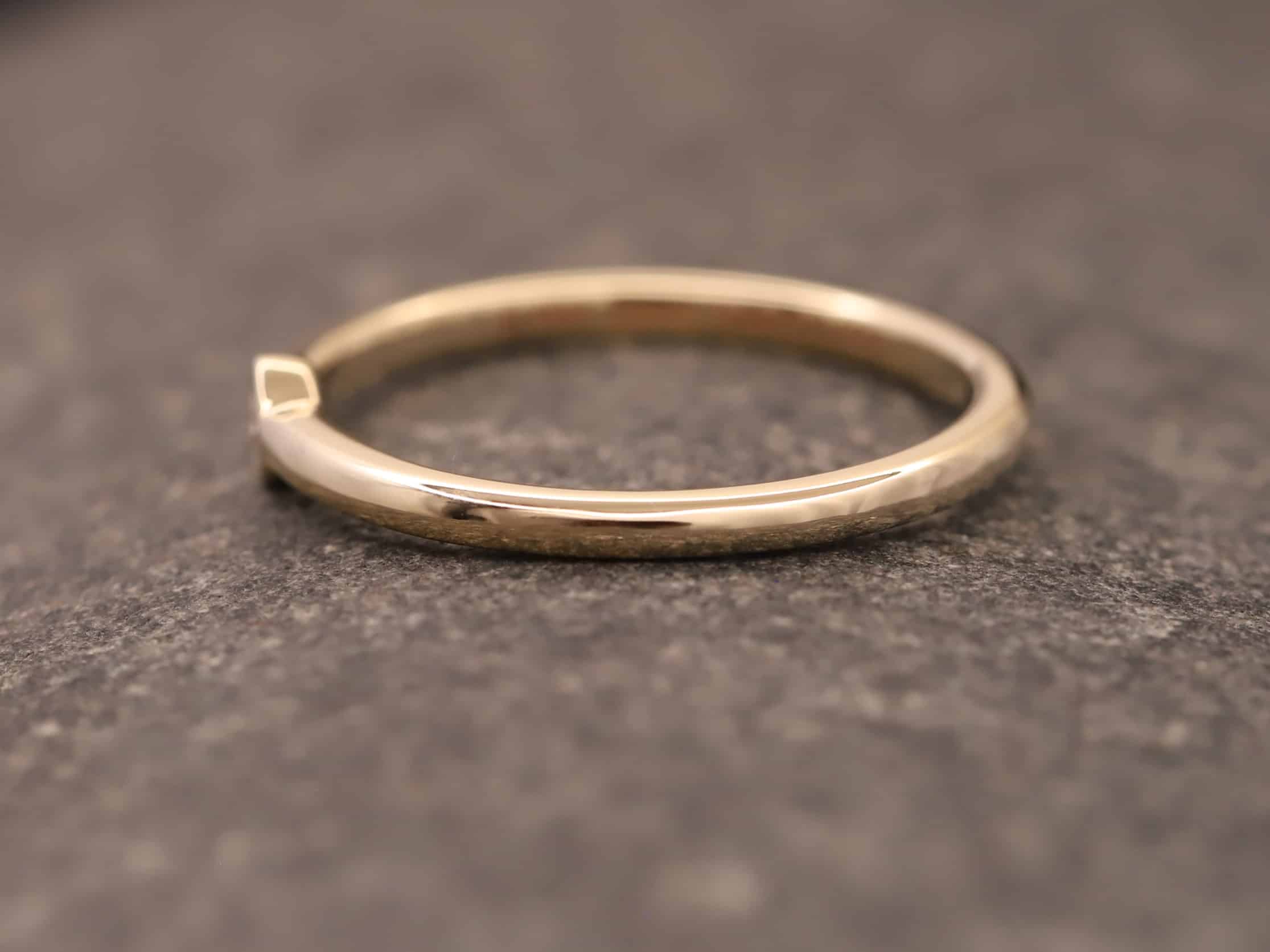 Verlobungsring 585er Gelbgold mit 0,05ct synthetischem Diamanten im Brillantschliff – Bild 7