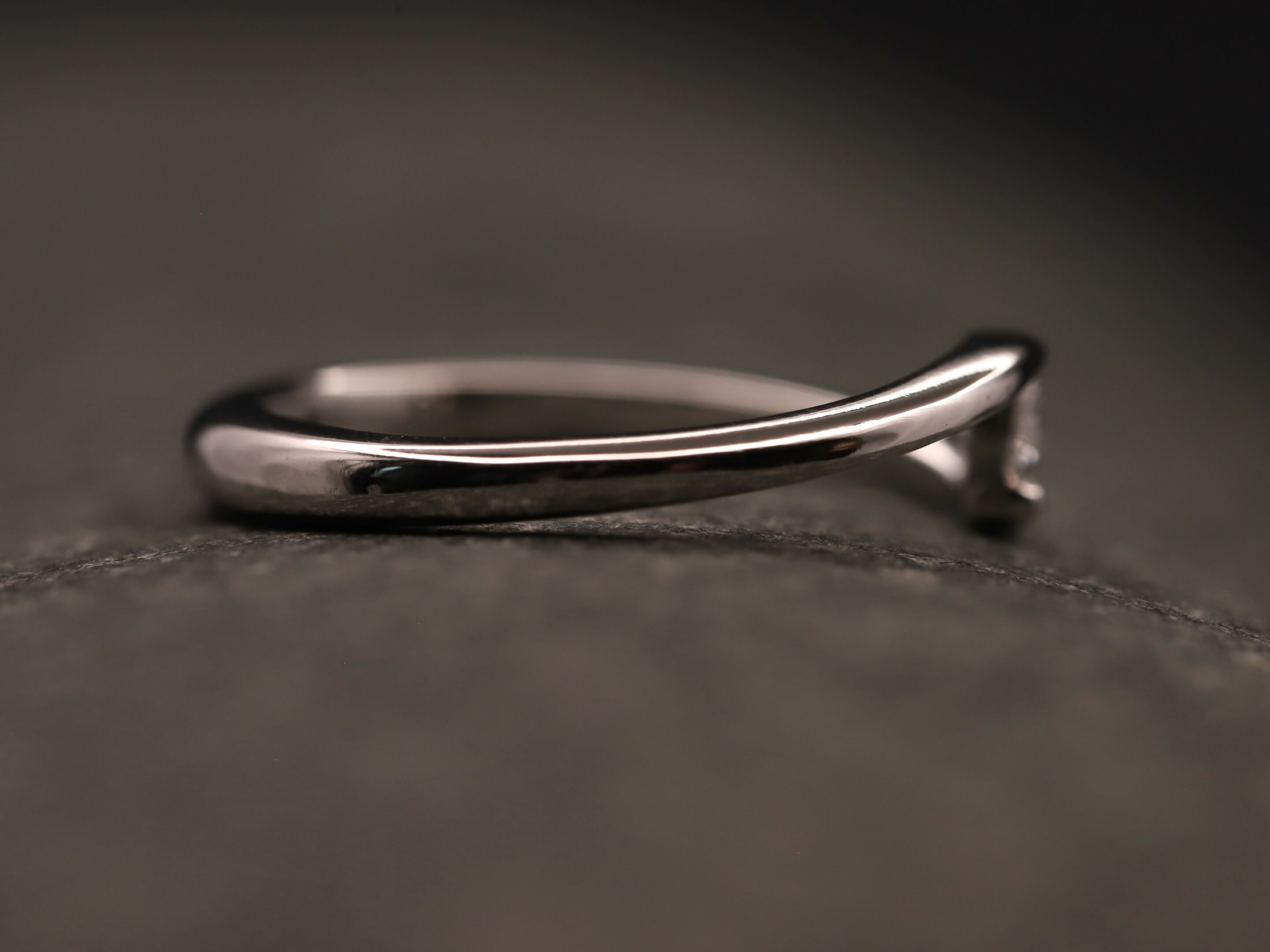 Verlobungsring 950er Platin mit 0,17ct synthetischem Diamanten im Brillantschliff – Bild 10