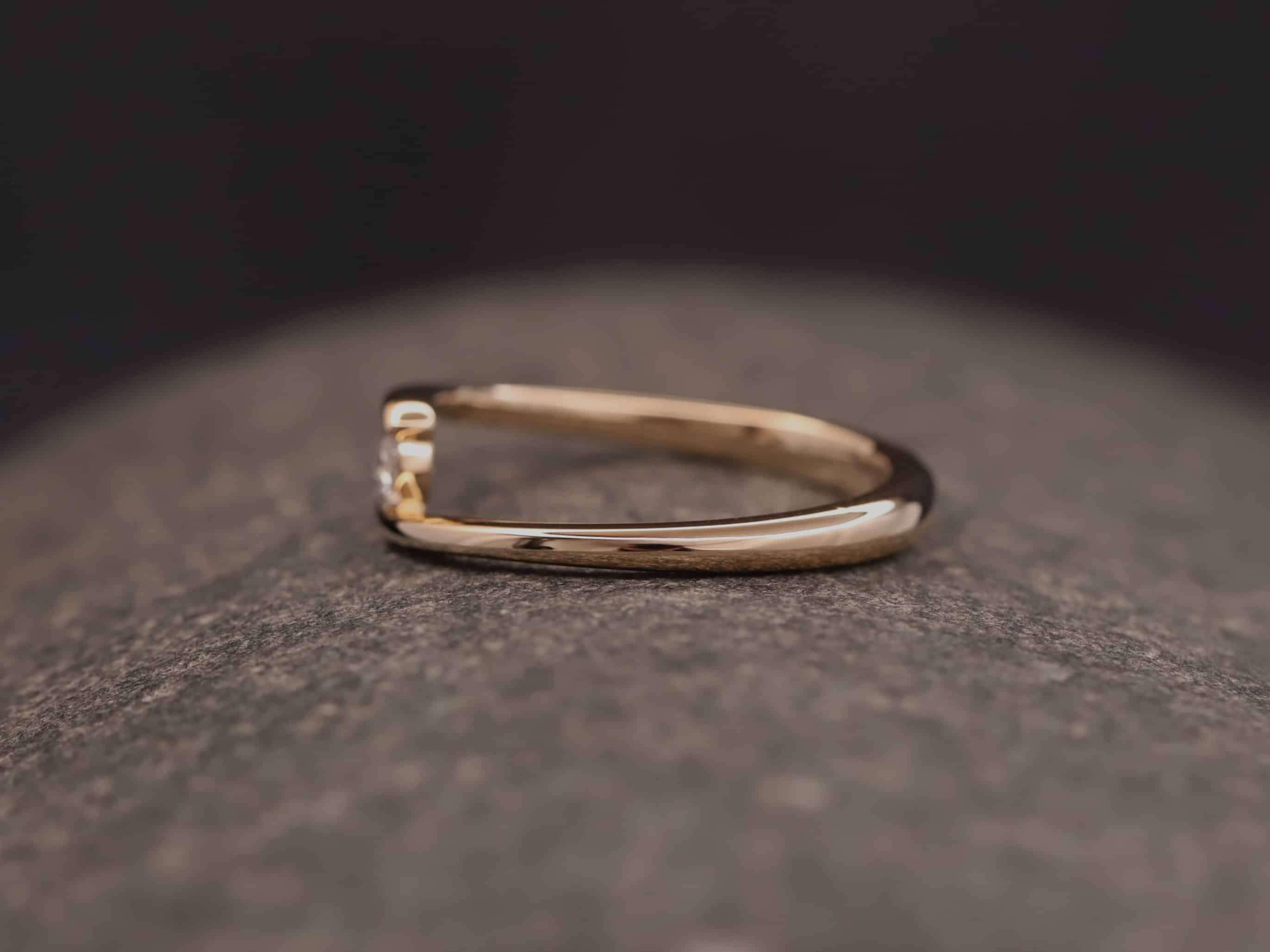 Verlobungsring 585er Rosegold mit 0,19ct synthetischem Diamanten im Brillantschliff – Bild 8