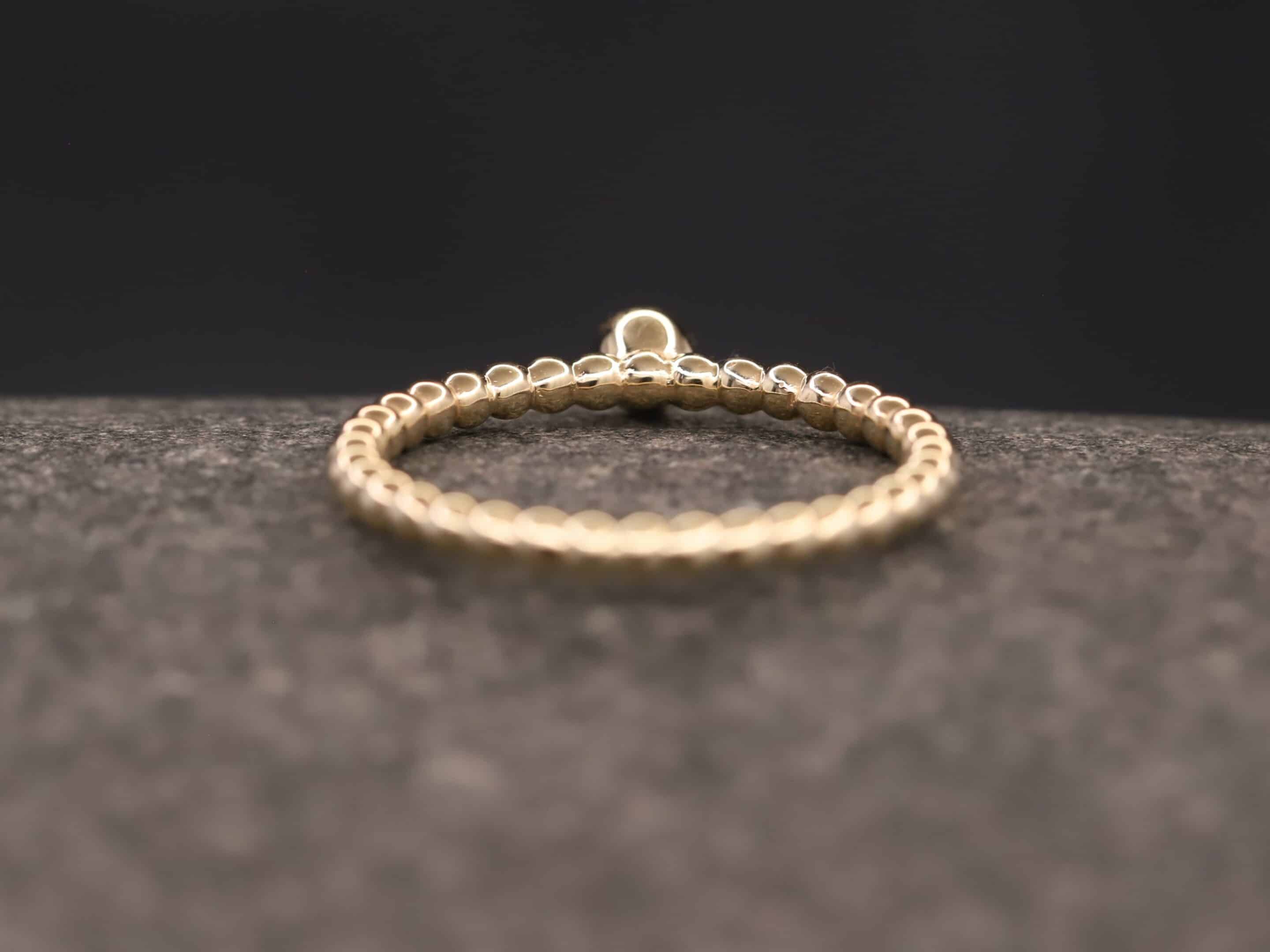 Verlobungsring 585er Gelbgold mit 0,13ct synthetischem Diamanten im Brillantschliff – Bild 8
