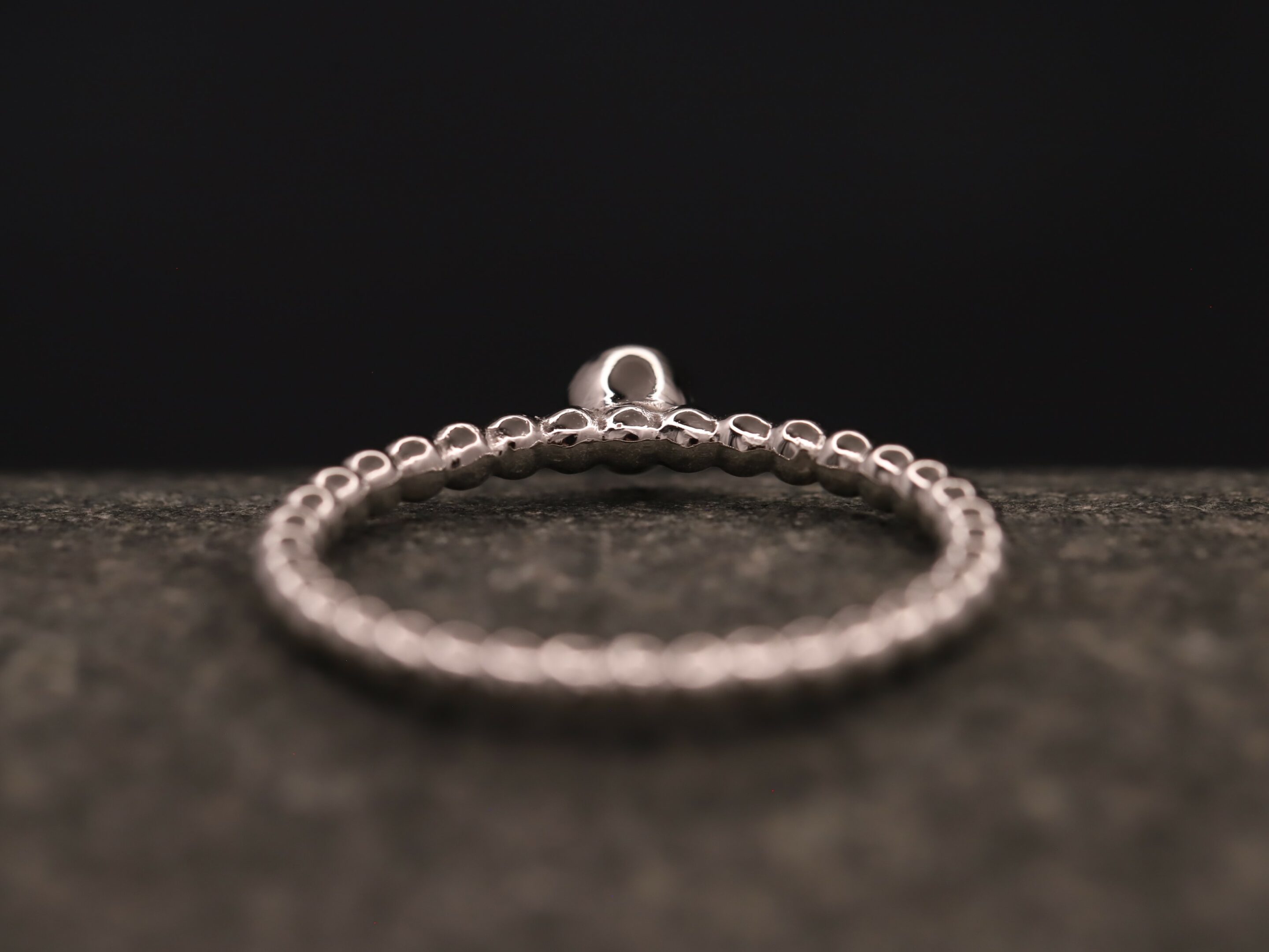Verlobungsring 950er Platin mit 0,13ct synthetischem Diamanten im Brillantschliff – Bild 8