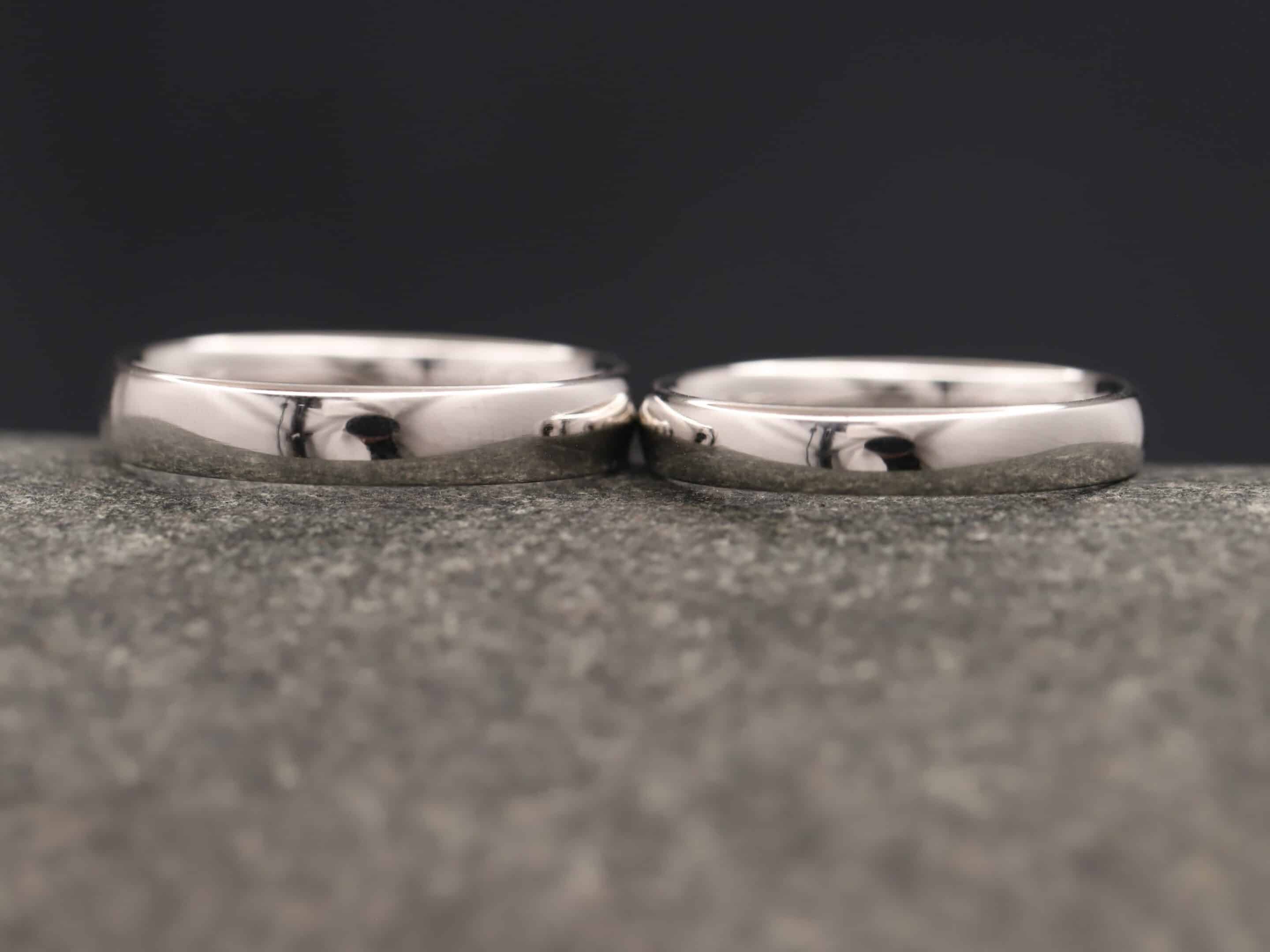 Trauringe in 950er Platin Ovales Profil mit 1,5mm Stärke – Bild 7
