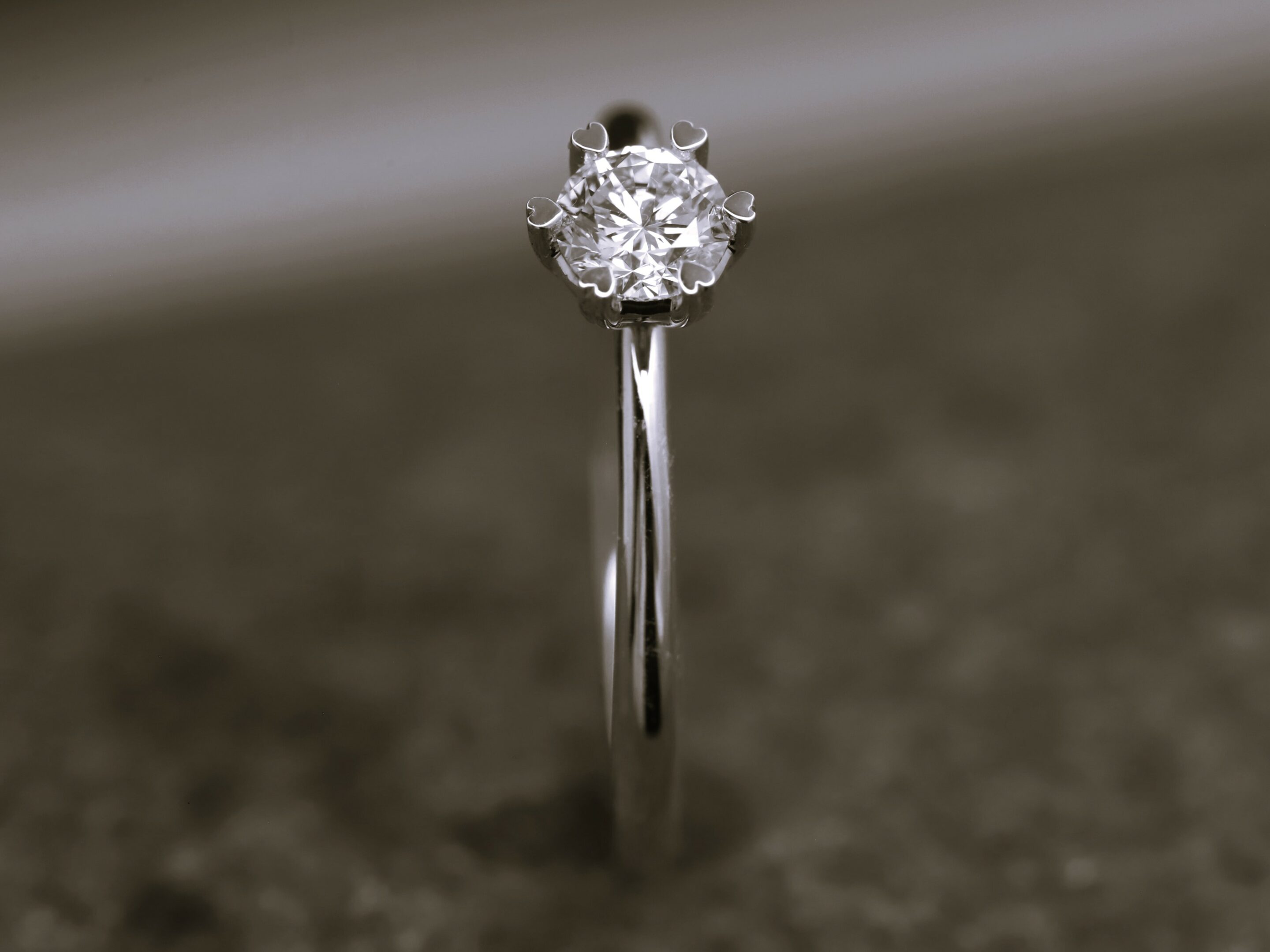 Verlobungsring 585er Weißgold mit 0,40ct synthetischem Diamanten im Brillantschliff – Bild 9